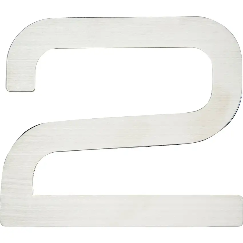 Atlas Homewares 4" Paragon Stainless Steel House Number #2