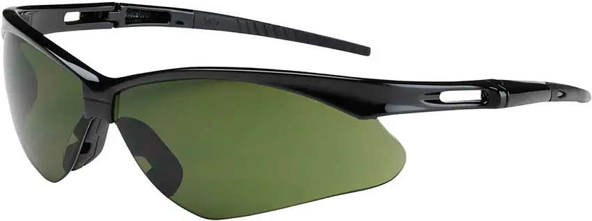 Protective Industrial Products Anser Black Safety Glasses With Green And Anti-Scratch Lens