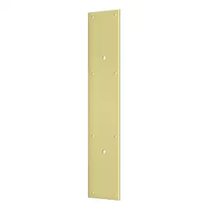 Brass Push Plate for 10" Pull by Deltana