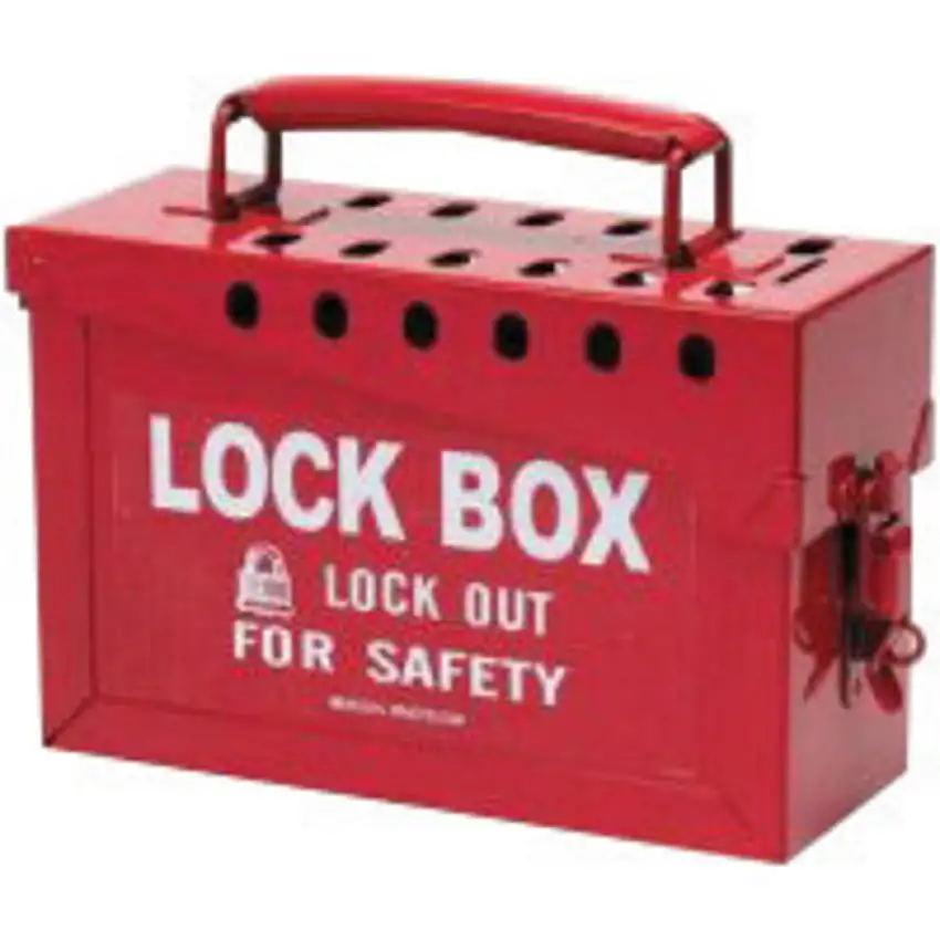Brady  Red Powder-Coated Steel Unfilled Lock Box (6 Each)