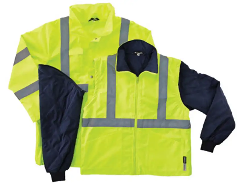 Ergodyne Large Hi-Vis Green GloWear® 8385 300D Oxford Polyester/Thinsulate Jacket