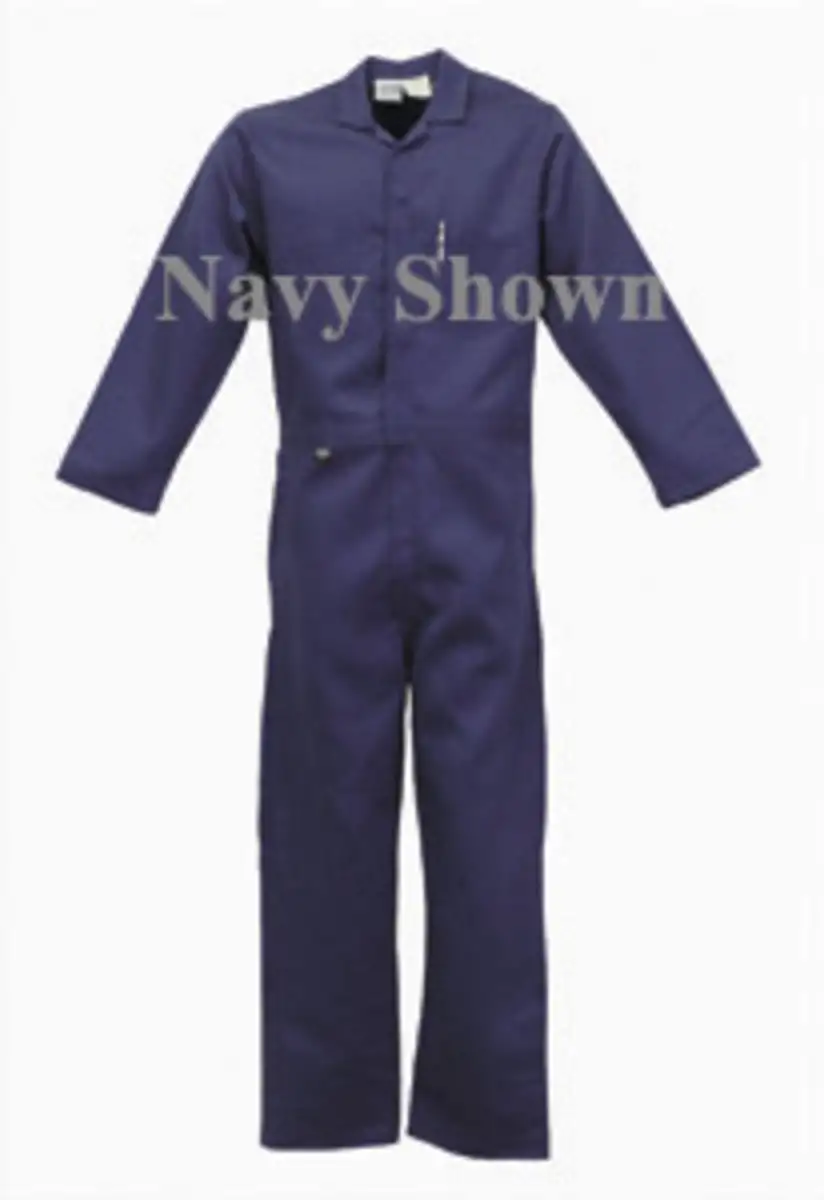 Stanco Safety Products 2X Gray UltraSoft® Flame Retardant Coveralls With 2-Way Brass Zipper Closure