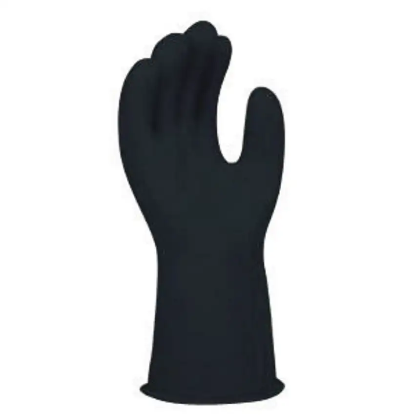 SALISBURY By PIP Size 12 Black 14 Type I Natural Rubber Class 0 Low Voltage Electrical Insulating Linesmens Gloves With Straight Cuff