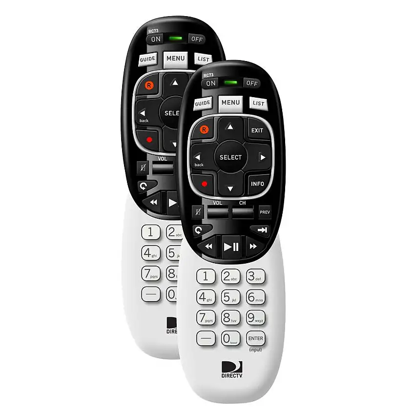 DIRECTV IR/RF Universal Ergonomic Genie Remote Control 2-Pack (RC73-2PK)
