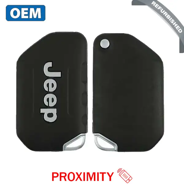 2018 - 2024 Jeep Wrangler Unlimited / Smart Flip Key (No Buttons) / PN: 68416785AA / OHT1130261 / SIP22 (OEM Refurb)