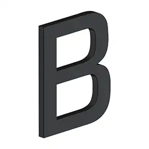 Stainless Steel E Series with Risers Letter B by Deltana