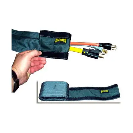 Angel Guard Safcord 4007-020 Hook & Loop Cord and Cable Cover 4 In. Wide x 30 Ft. Roll - Taupe