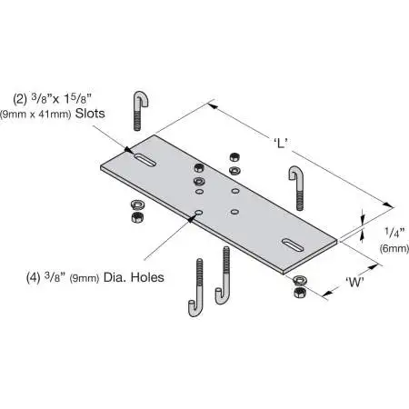 Cooper B-Line Rack Top Runway Support (SB213318FB)