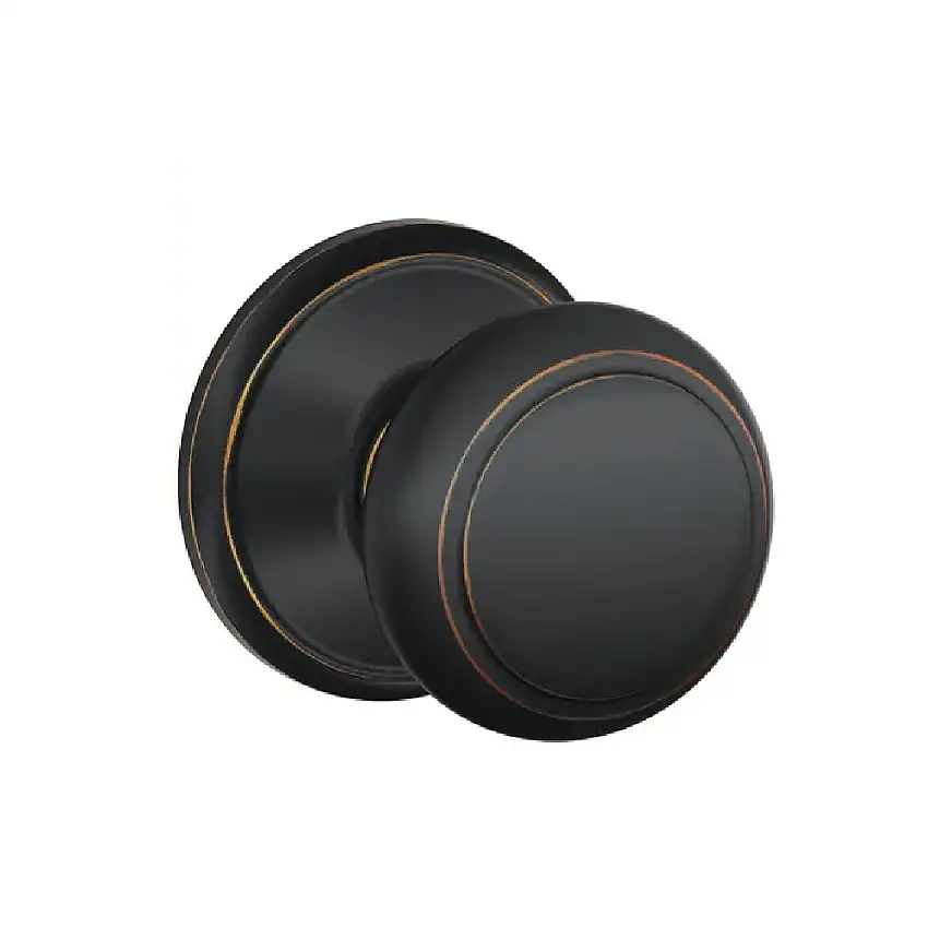 Schlage Residential F10-AND-716-AND Bronze Andover Passage Knob