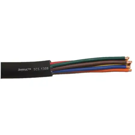 Shattuc SCS-1308 13AWG 8 Conductor Flexible Cable for Speaker and Control Non-UL - 1000 Foot