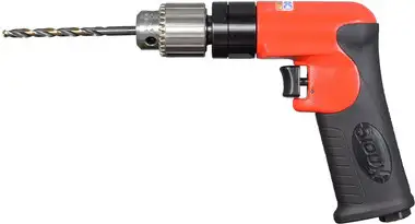 Sioux Tools SDR5P50N2 Non-Reversible Pneumatic Drill | 0.5 HP | 5000 RPM | 1/4" Keyed Chuck