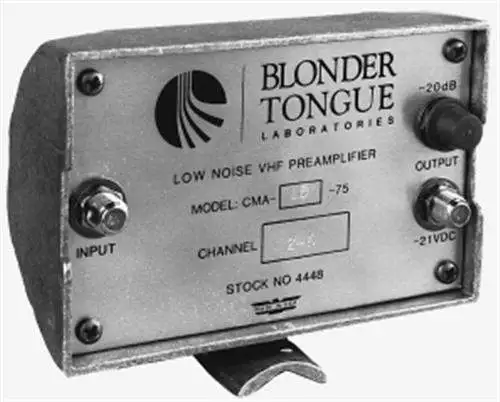 Blonder Tongue Single Channel VHF/FM Preamplifier 54-216 MHz (Channel 7)
