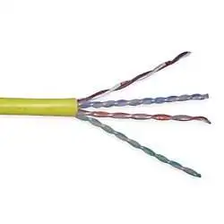 Solid Signal SSC5E-1000Y CAT 5e UTP Solid Riser CMR Cable 1000 FT Pull Box Yellow (SSC5E-1000Y)