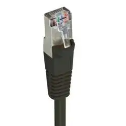 Solid Signal SSCAT5E-BK100 CAT5e FTP Patch Cords Black-100ft (SSCAT5E-BK100)