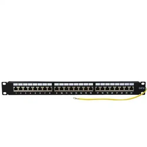 Solid Signal Patch Panel Cat6 Shielded 24-Port Punch Down (SSPP-CAT624SHPD)