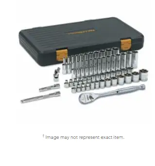 GearWrench 80550P 56 Piece 120XP Standard & Deep Mechanics Socket Sets, 6 Point