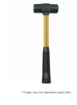 Nupla 27-035 Blacksmith's Double-Face Steel-Head Sledge Hammer, 3 lb, 14 in SG Grip Handle