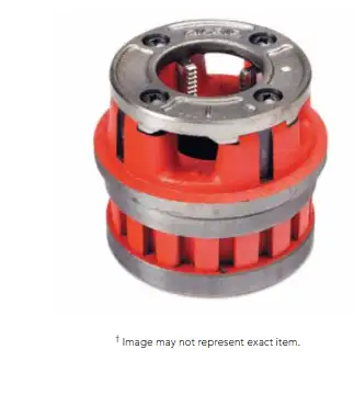 Ridgid 37410 12R 1 1/2" - 11 1/2 NPT Manual Threading/Pipe and Bolt Die Heads Complete w/Dies