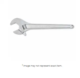 Crescent AC224BK Chrome Adjustable Wrenches, 24 in Long, 2 7/16 in Opening, Chrome