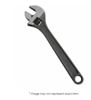 Proto 708S Protoblack Adjustable Wrenches, 8 in Long, 1 1/8 in Opening, Black Oxide