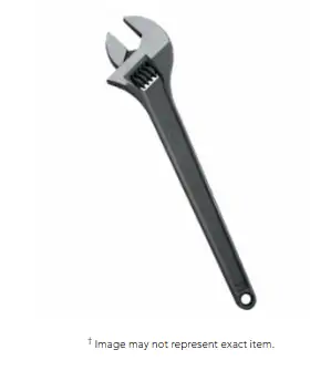 Proto 715S Protoblack Adjustable Wrenches, 15 in Long, 1 11/16 in Opening, Black Oxide