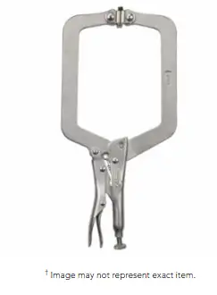 Irwin Vise-Grip 31 Locking C-Clamps with Swivel Pads, Jaw Opens to 4 1/2 in, 9 in Long