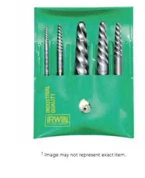 Irwin Hanson 53545 Spiral Flute Screw Extractors - 535/524 Series Set