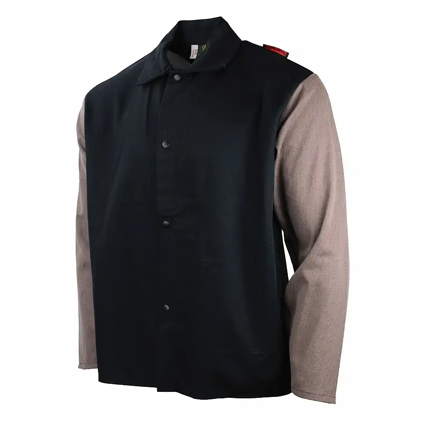 Tillman® 5X Black Westex® FR-7A®/Cotton/Twaron® Lenzing® Flame Resistant Jacket With Snap Closure