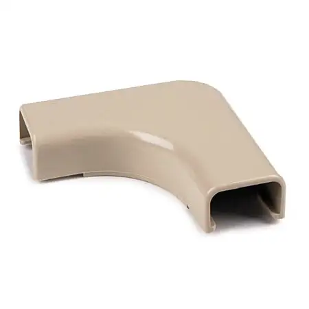 HellermannTyton TSR3W-25-1 1 3/4 Inch White Cable Raceway Elbow Cover 10-Pack for TSR3W-6A/8A