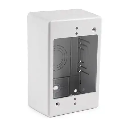 HellermannTyton TSRW-JB2 Single Gang Junction Box 2 Inch Deep White