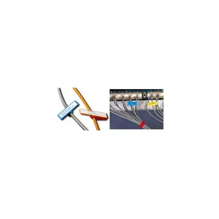 Unitag 5/8 x 2 Snap Tag Cable Identifier 10 Pack White