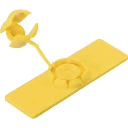 Rip-Tie Unitag 5/8 x 2 Snap Tag Cable Identifier 10 Pack Yellow