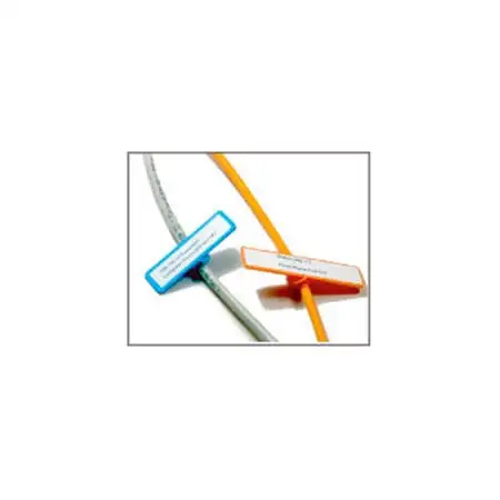Unitag 5/8 x 2-1/2 Snap Tag Cable Identifier 100 Pack Yellow