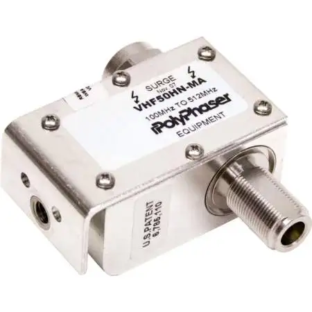 PolyPhaser VHF Combiner Arrestor N/M to N/F (VHF50HN-MA)