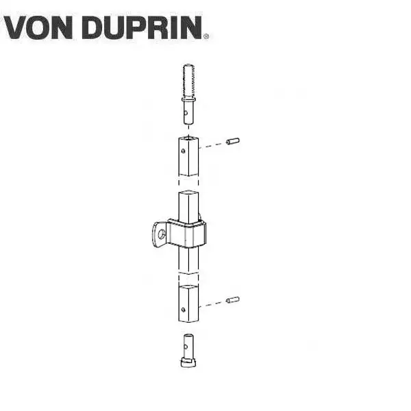 Von Duprin - 050514 - Bottom Rod Kit - SVR Exit - 628 - Aluminum