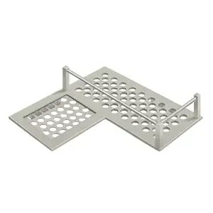 Heavy Duty Bathroom Basket with Left Conrner by Deltana