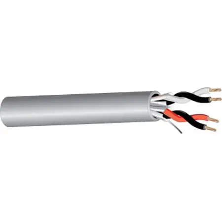 West Penn D430 2-Pair Communication and Control Cable - Grey - 500 Foot