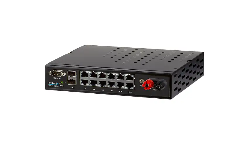 Netonix 12-Port Managed PoE Switch DC 250W (WS-12-250-DC)