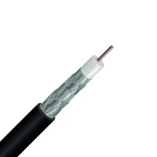 Vericom Bulk RG-6 Coaxial Cable Quad Shielded White Reel In Box 1000-Ft (XRG06-02407)