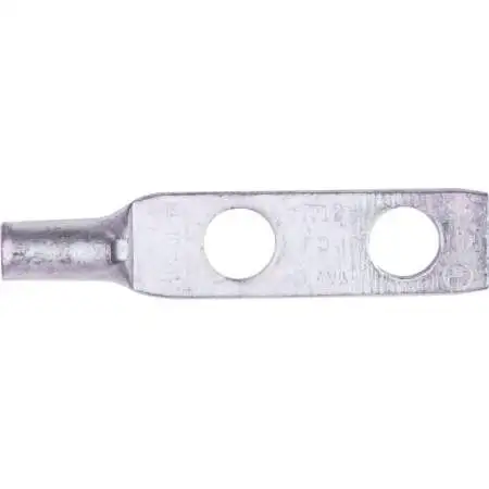 Burndy Two 1/4in Hole Long Barrel Lug No.6 AWG (YAZV6C2TC14FX)