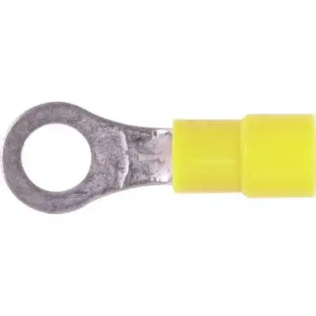 Haines Products Vinyl Ring Terminal 12-10 Gauge 1/4 Inch Stud 100 Pack (YR14)