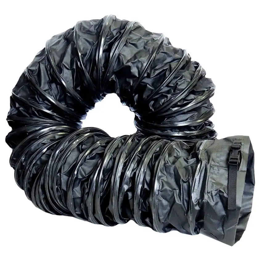 Americ 12 in. x 25 ft. Static Conductive Duct with Plastic Buckle Cinch Straps - AM-DPC1225