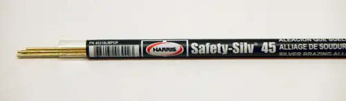 Harris 45518LMPOP Safety-Silv 45 Brazing Alloy 45% Silver 3/32" 3 Sticks