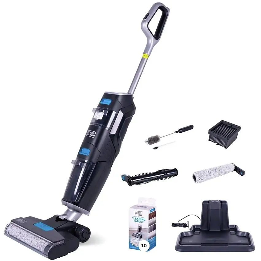 Black & Decker Cordless Multi-Surface Vacuum and Wash Duo with HEPA Filter Accessories - BXUVXA02