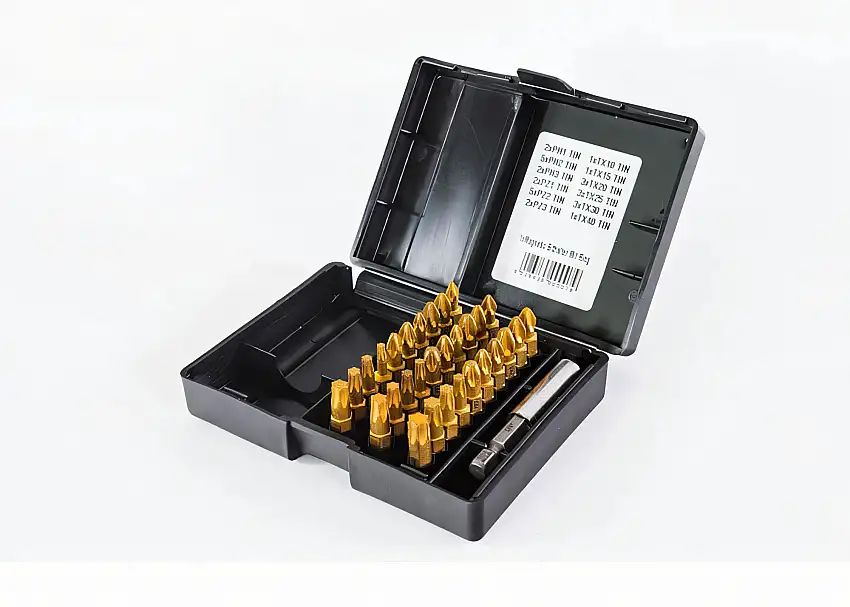 Screwdriver bit cassette TIN