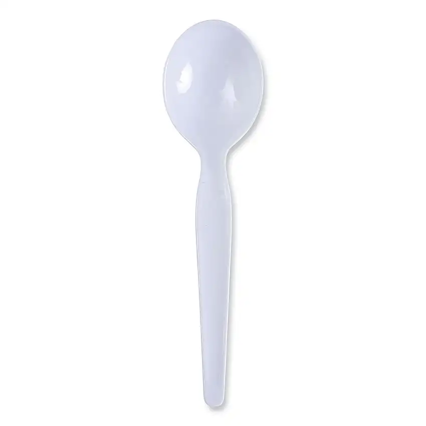 Boardwalk Heavyweight Polystyrene Soup Spoons - White (1000/Carton) - BWKSOUPHWPSWH