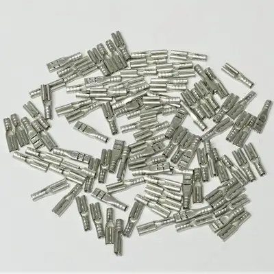 Supco T1107C Non-Insulated Female Slip On Electrical Terminal Connector Pack of 100 for 22-18 Wire