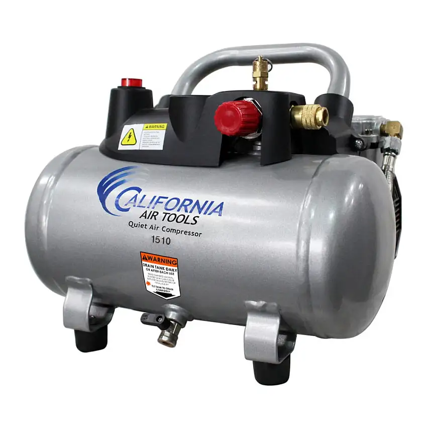California Air Tools 1 HP 1.5 Gallon Steel Air Tank Quiet Air Compressor - CAT-1510