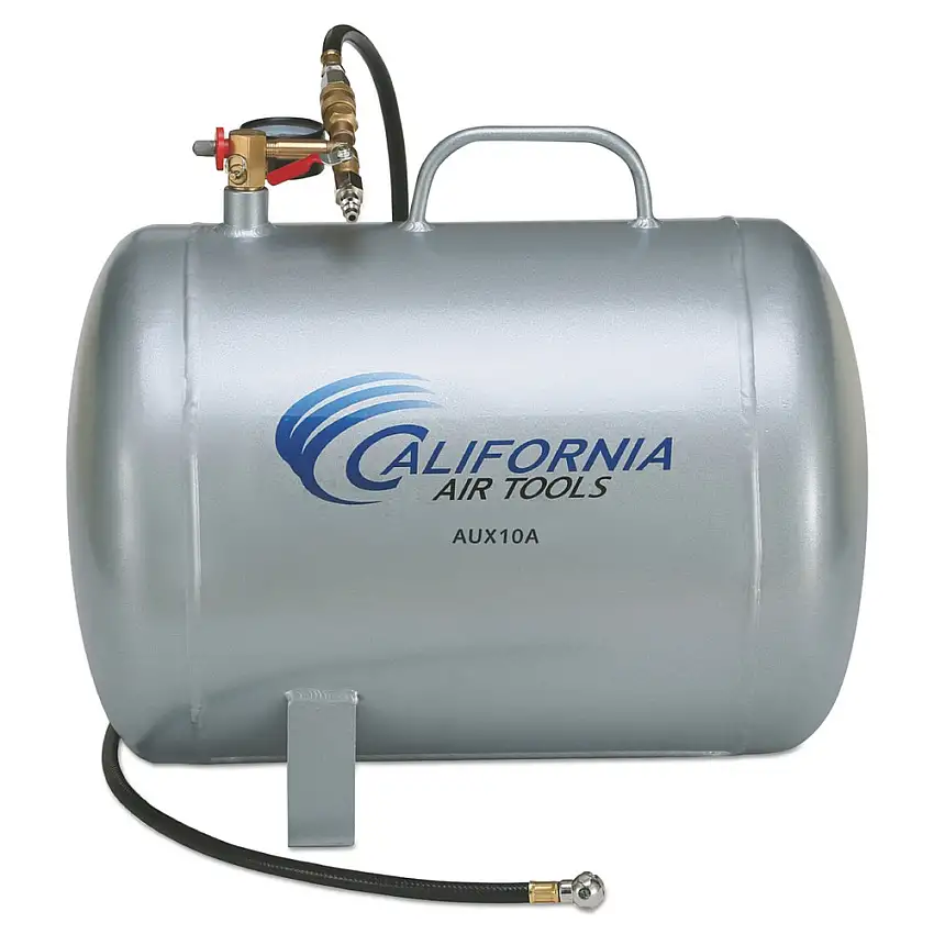 California Air Tools 10 Gallon Aluminum Ultra Lightweight Auxiliary Air Tank - CAT-AUX10A