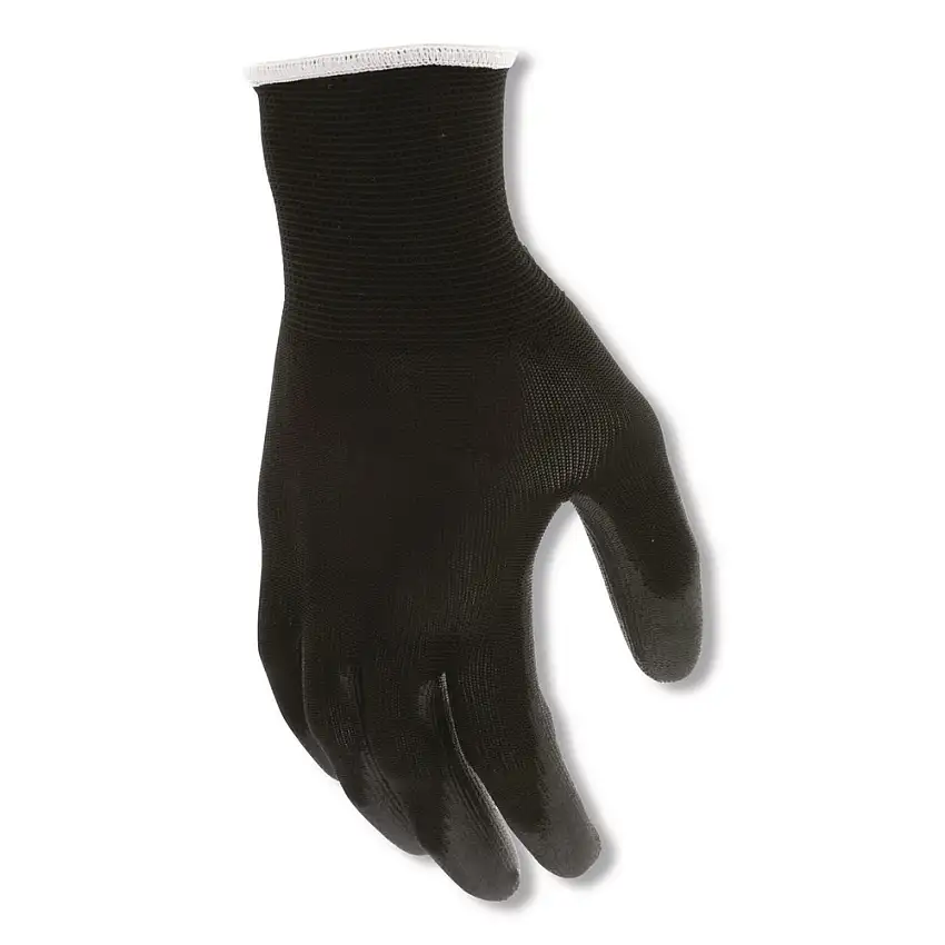 MCR Safety Work Gloves Black Medium Dozen - B96699M